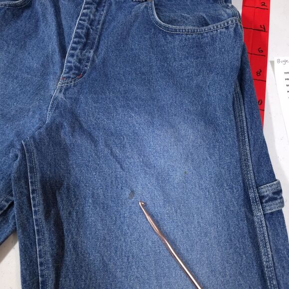 VTG BugleBoy 77 Jeans 36x32 Mens 90s Carpenter Relaxed Wide Leg Bootcut Workwear - Picture 13 of 16